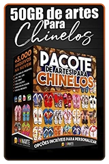 D layout capa chinelos