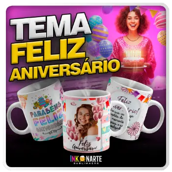 Tema para caneca Aniversário