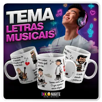 Tema para caneca Letras de Musicas