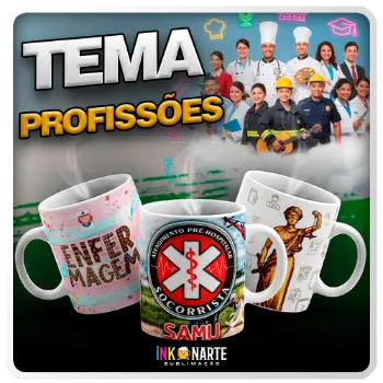 Tema para caneca Profissões