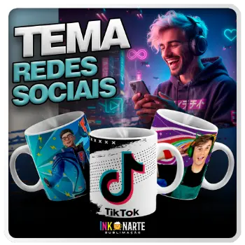 Tema para caneca Rede Sociais