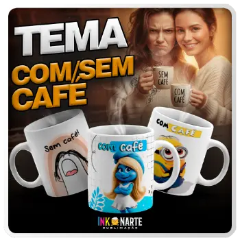 Tema para caneca Com Café Sem Café