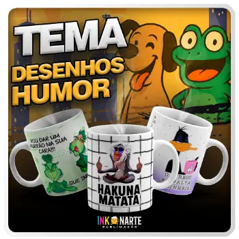 Tema para caneca Desenhos Humos