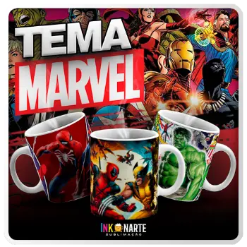 Tema para caneca Marvel
