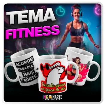 Tema para caneca Fitness